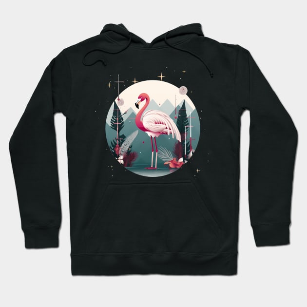 Flamingo Flock Sunset, Love Flamingos Hoodie by dukito